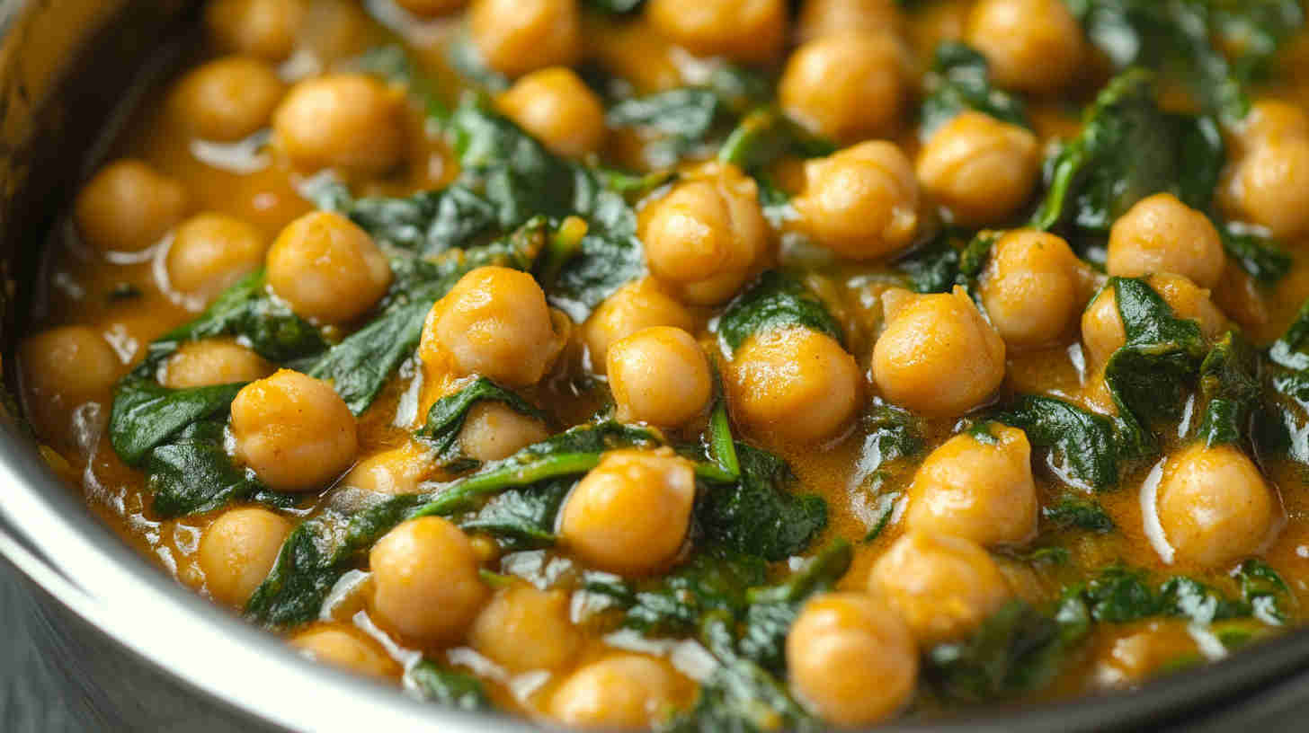 Chickpea and Spinach Coconut Curry