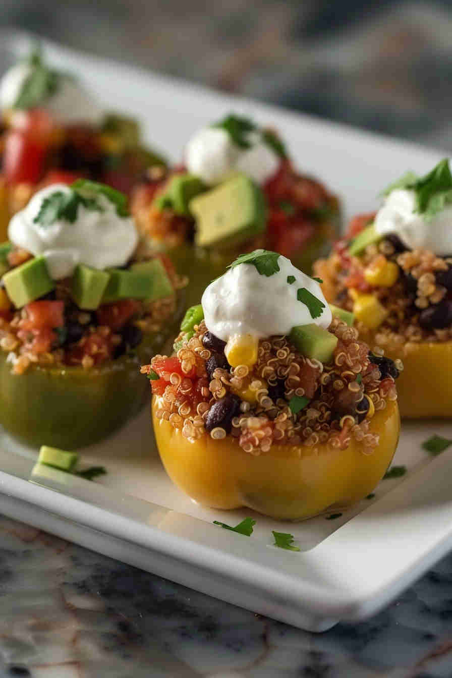 Crockpot Stuffed Bell Peppers
