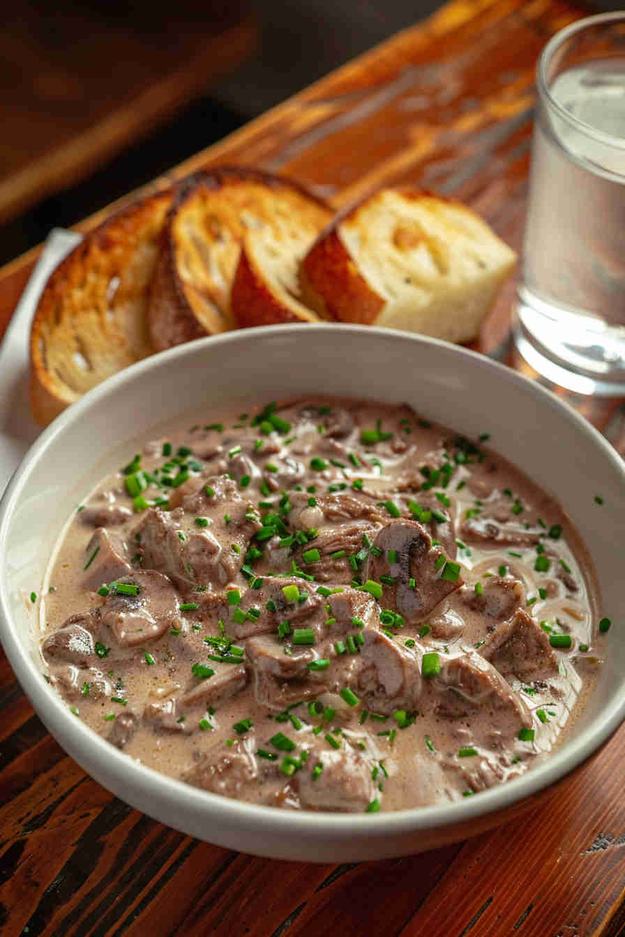 Slow Cooker Beef Stroganoff