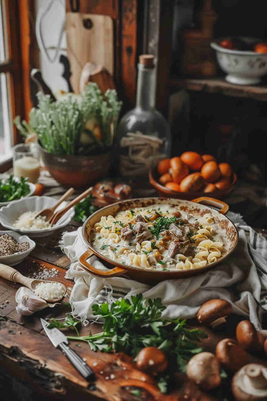 Slow Cooker Beef Stroganoff