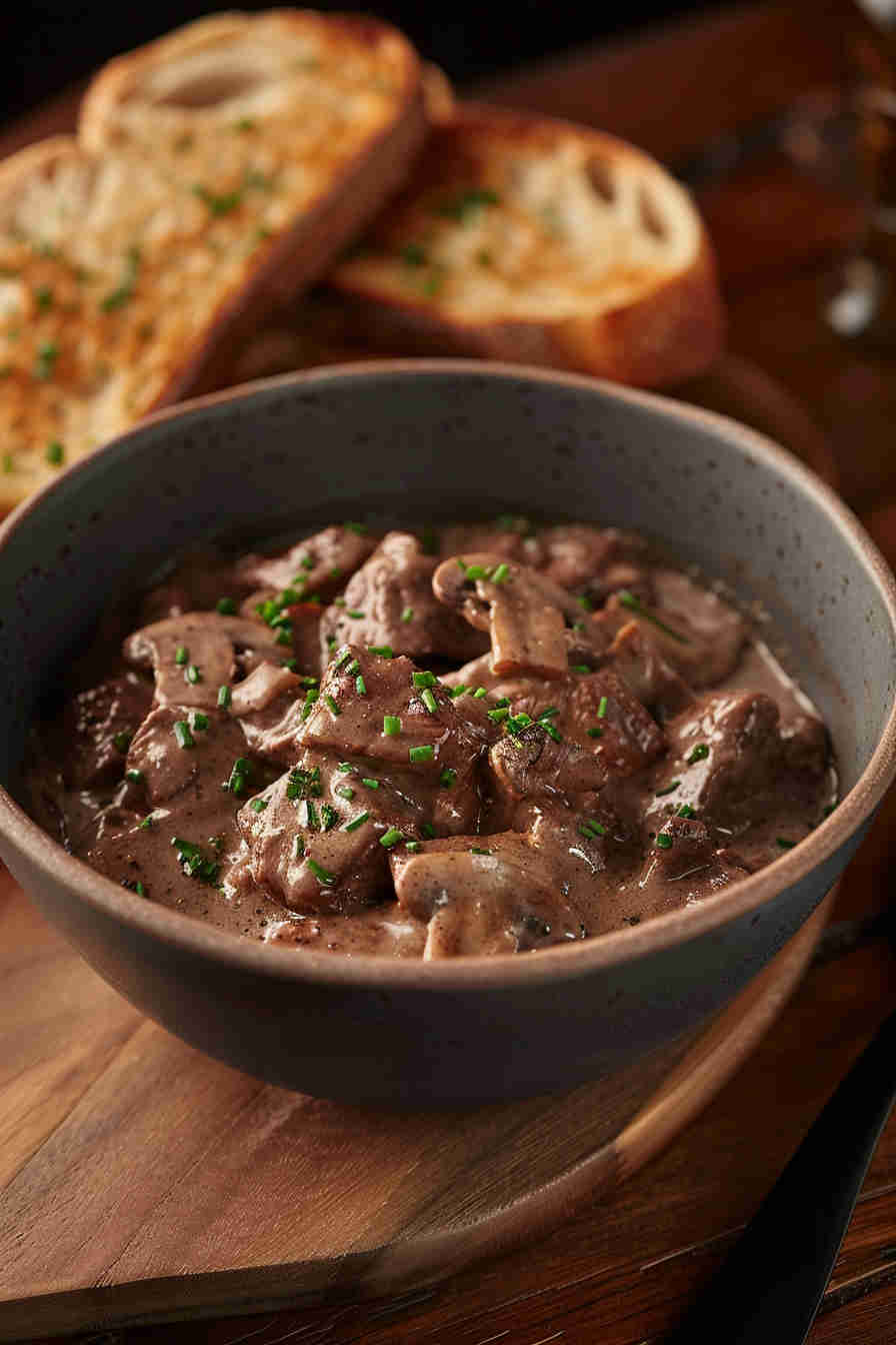 Slow Cooker Beef Stroganoff
