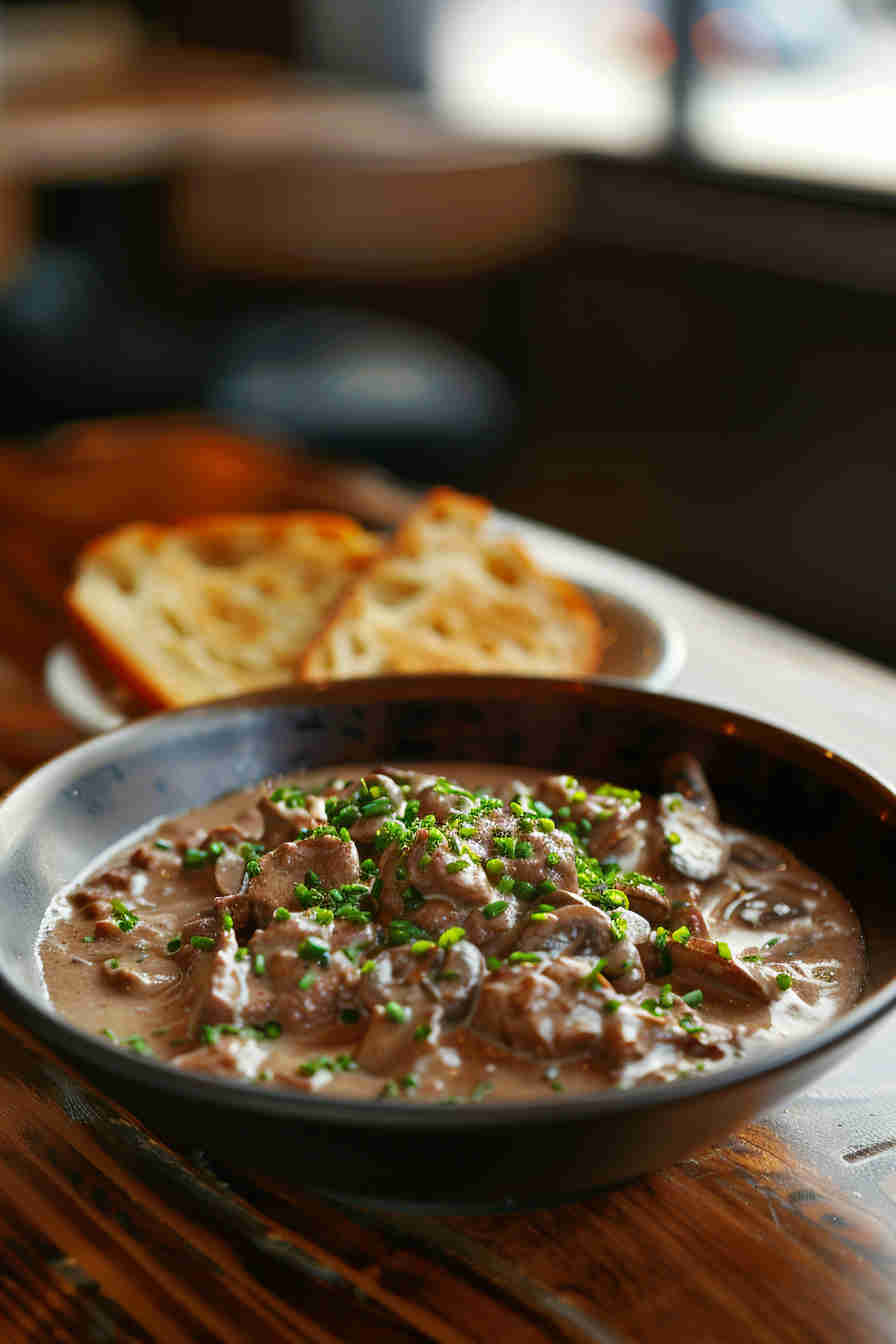 Slow Cooker Beef Stroganoff