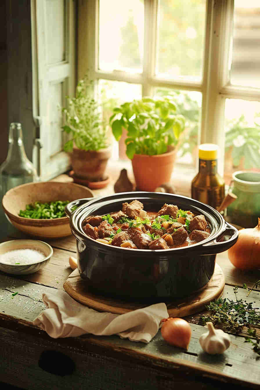 Slow Cooker Beef Stroganoff