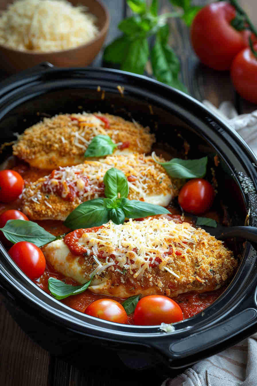 Slow Cooker Chicken Parmesan