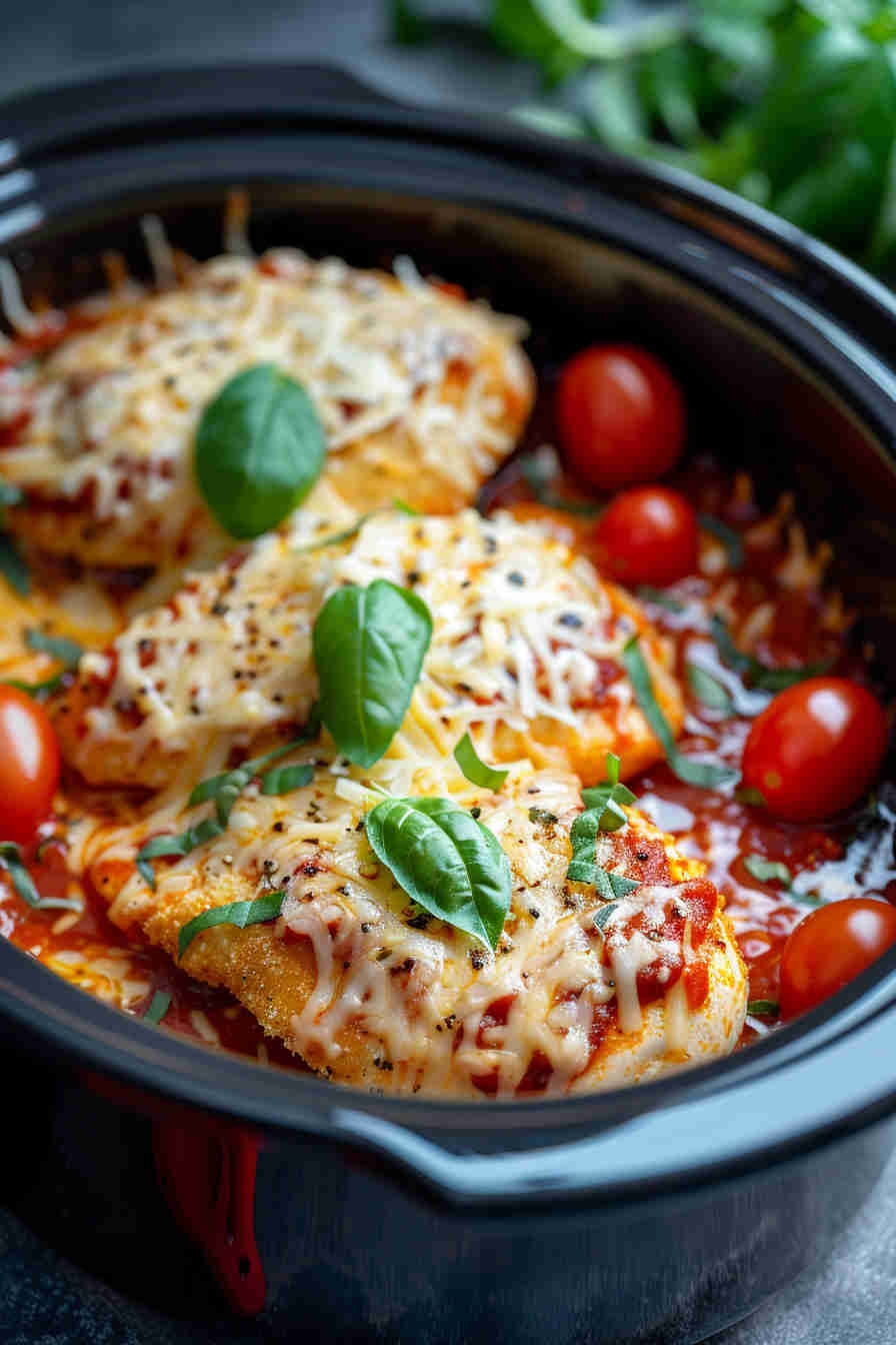 Slow Cooker Chicken Parmesan