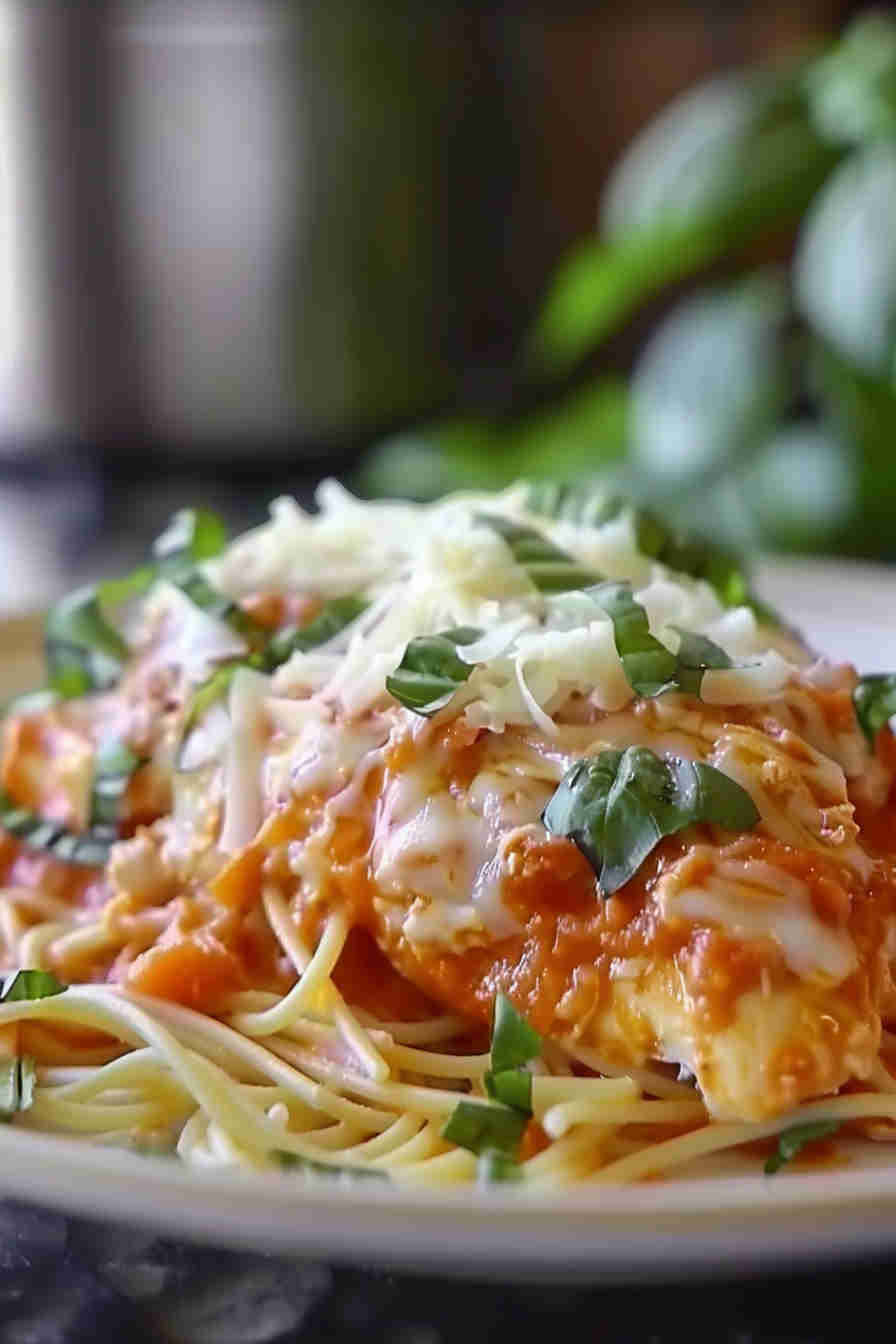 Slow Cooker Chicken Parmesan