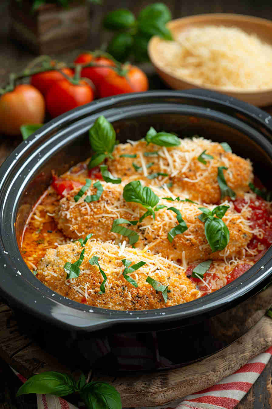 Slow Cooker Chicken Parmesan