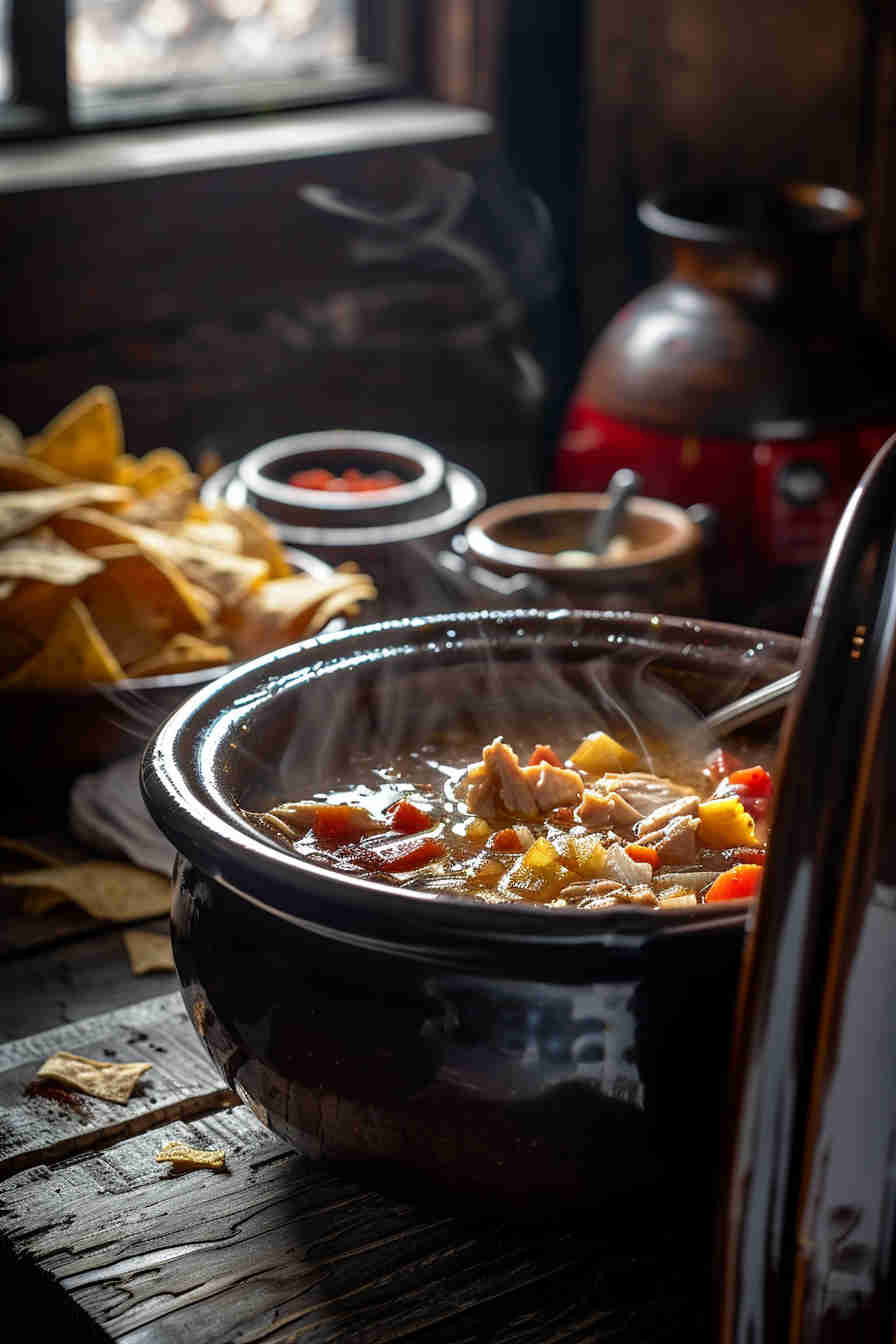Slow Cooker Chicken Tortilla Soup