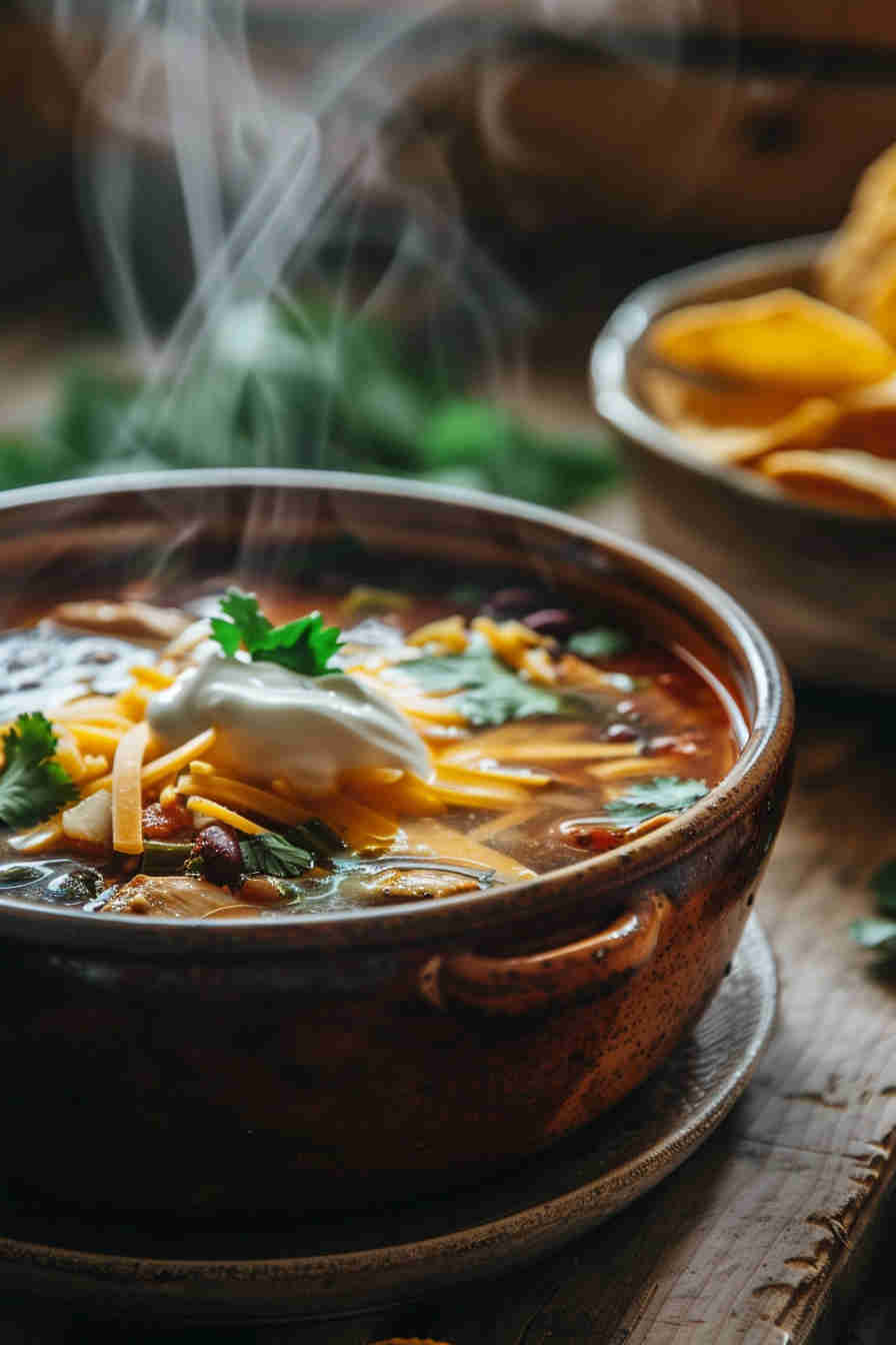 Slow Cooker Chicken Tortilla Soup