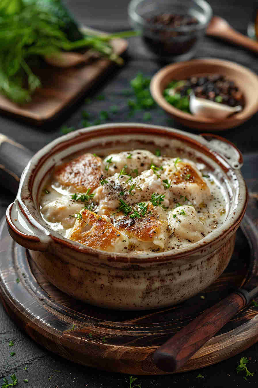 Tasty Slow Cooker Chicken and Dumplings