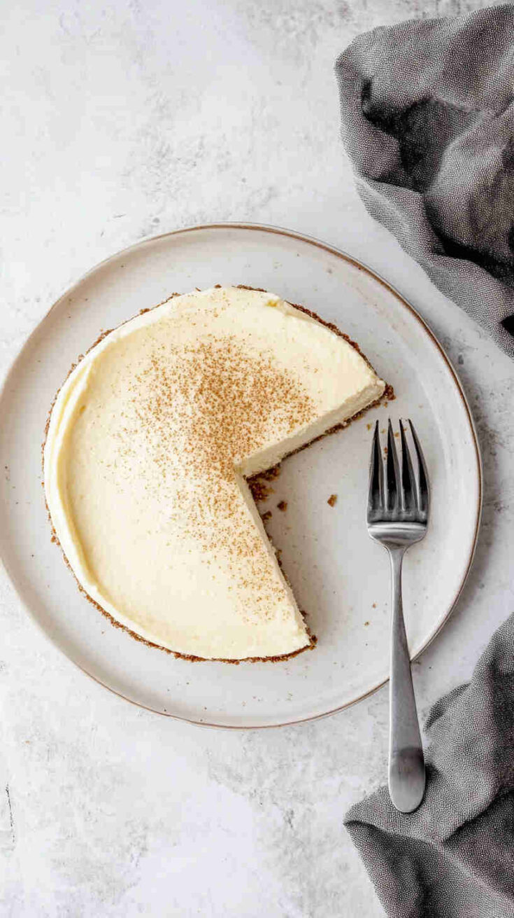 Slow Cooker Classic Vanilla Cheesecake recipe