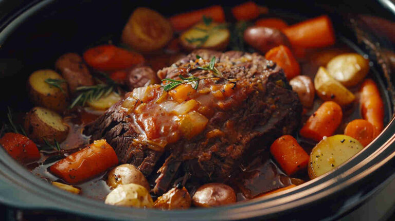 Slow Cooker Pot Roast with Veggies