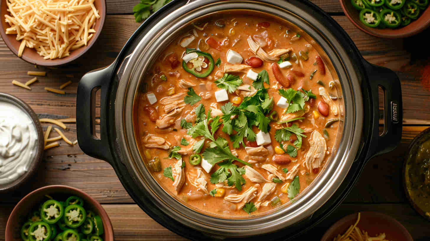 Slow Cooker White Chicken Chili