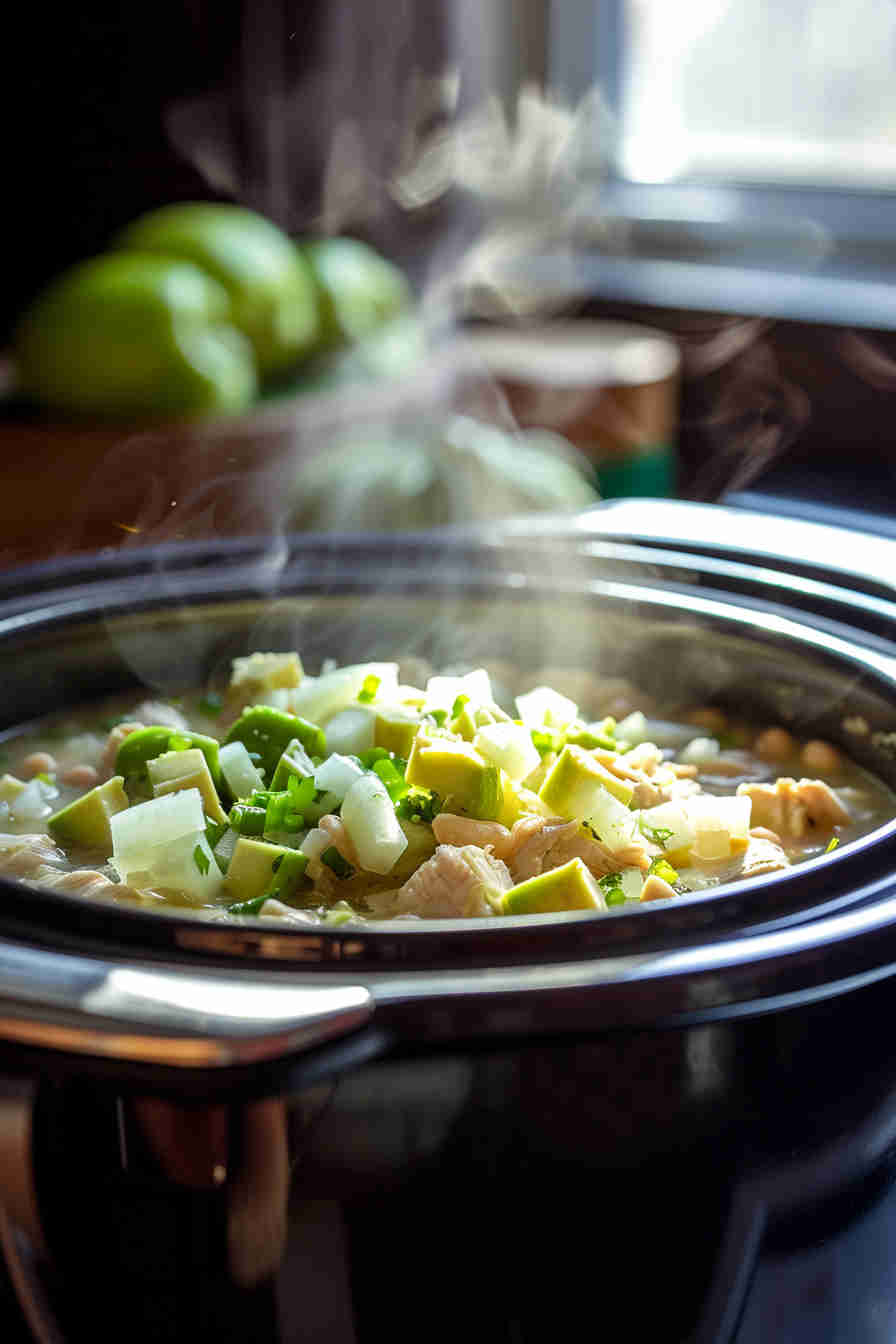 Slow Cooker White Chicken Chili