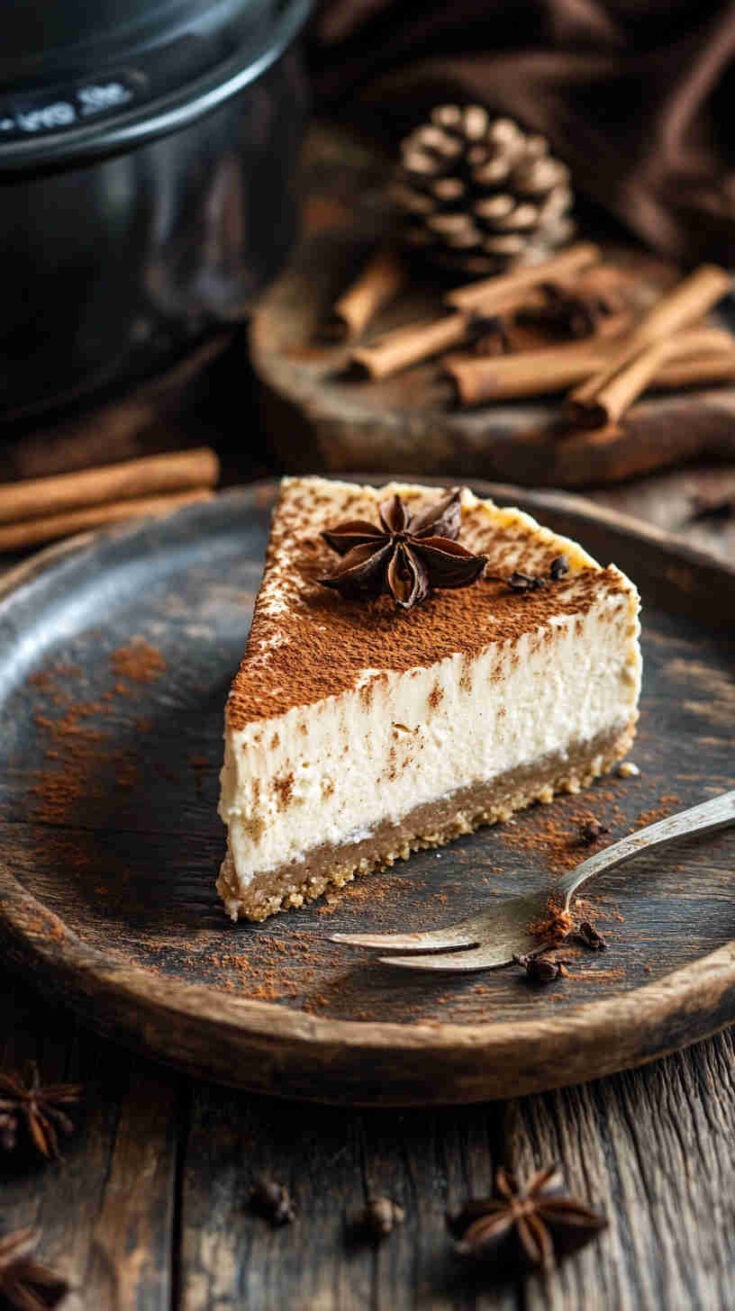 Crockpot Gingerbread Cheesecake recipe
