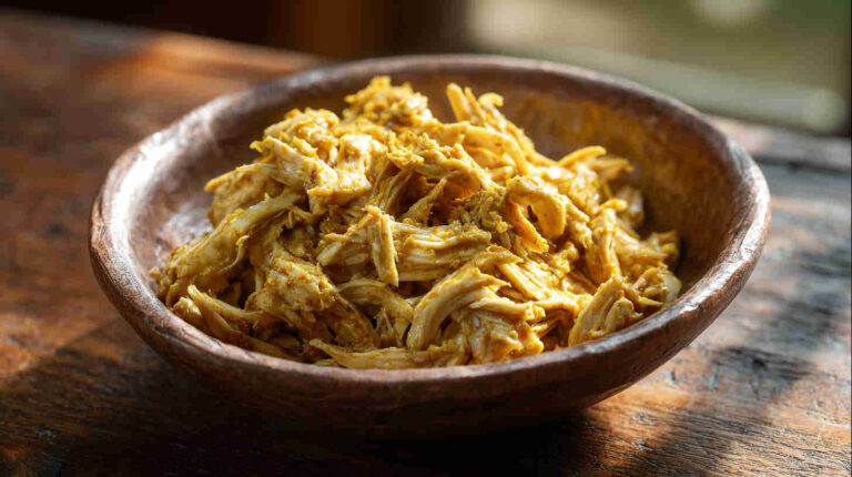 Crockpot Honey Mustard Chicken Sandwich Filling