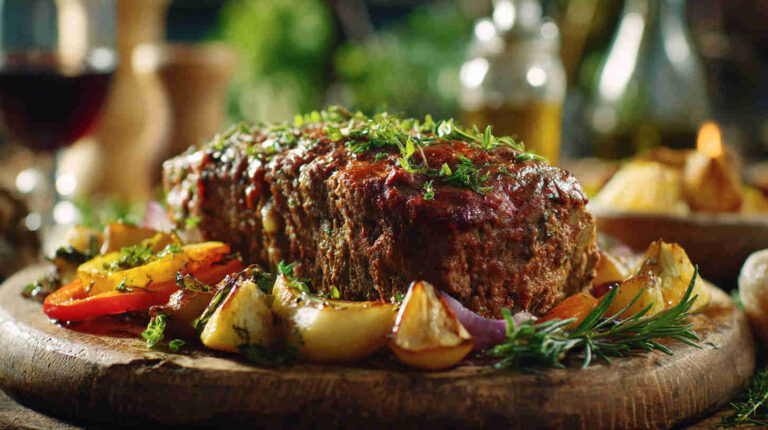 Crockpot Italian Herb Meatloaf