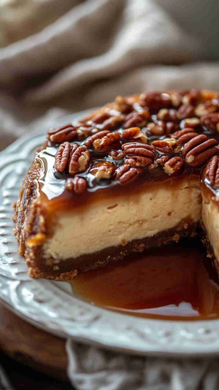 Crockpot Pecan Pie Cheesecake recipe