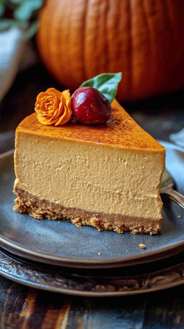 Crockpot Pumpkin Spice Cheesecake recipe
