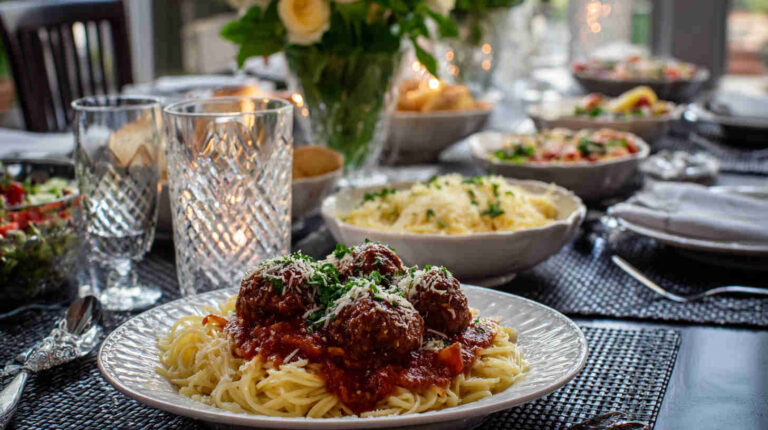 Crockpot Spaghetti and Meatballs