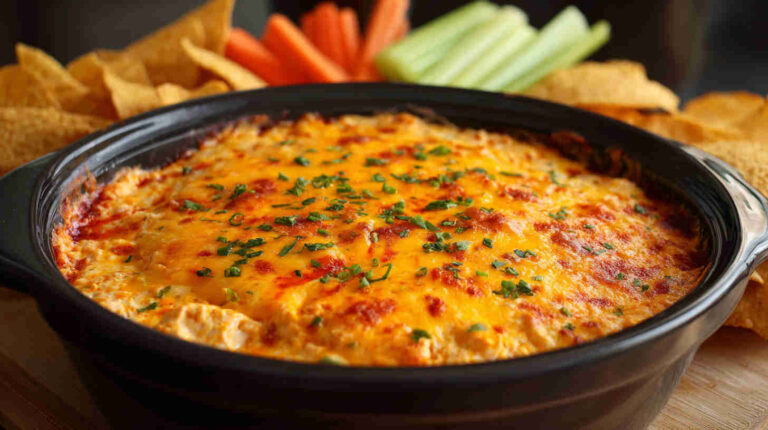 Crockpot Spicy Buffalo Chicken Dip