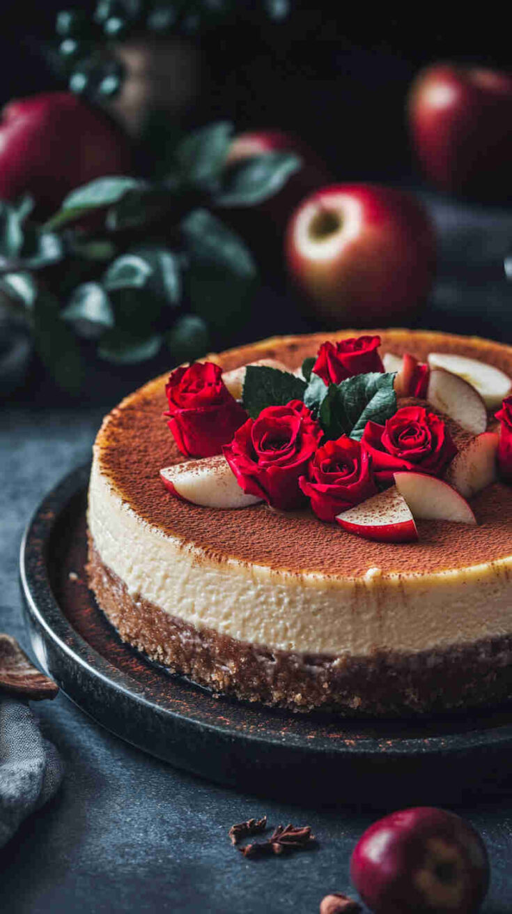 Slow Cooker Apple Cinnamon Cheesecake recipe