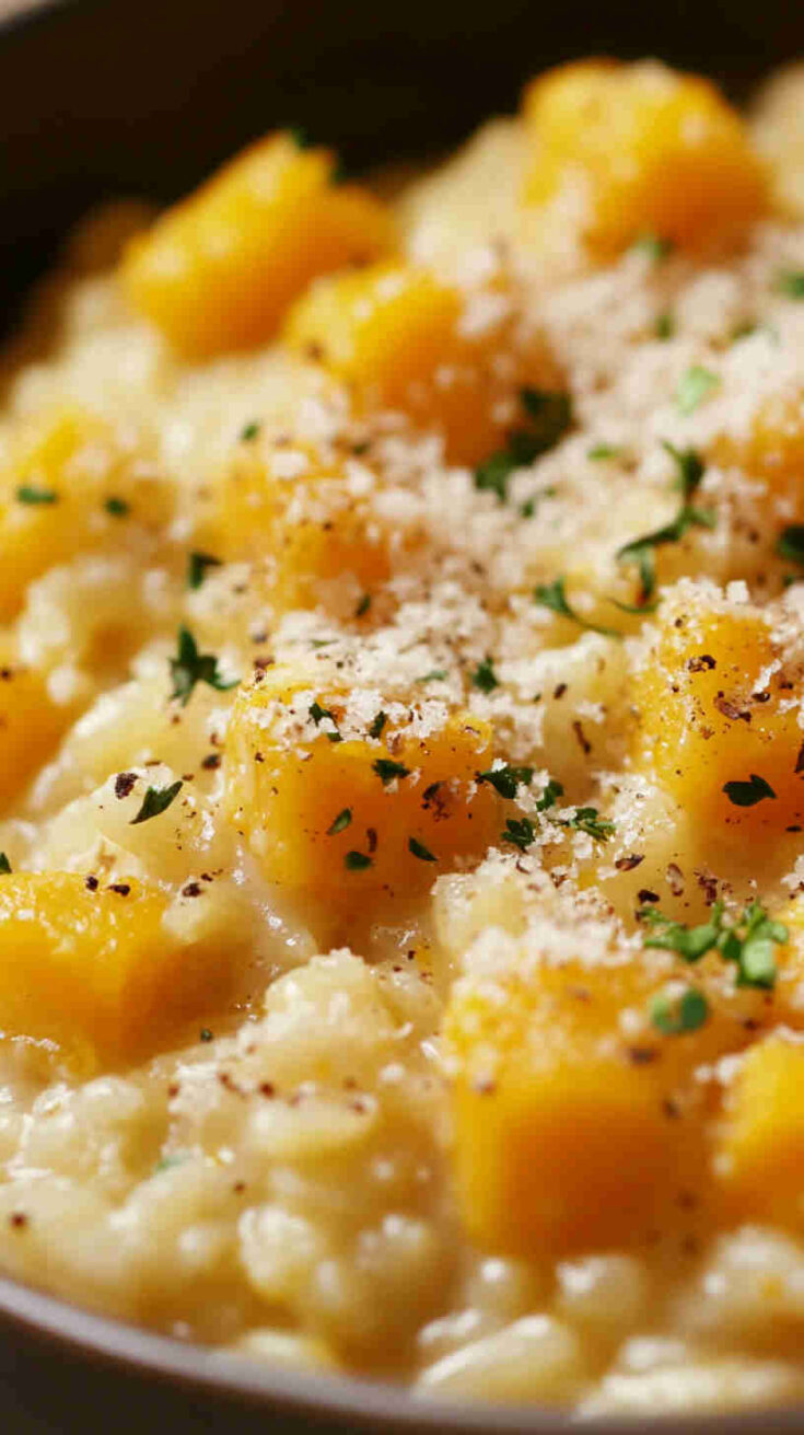 Slow Cooker Butternut Squash Risotto