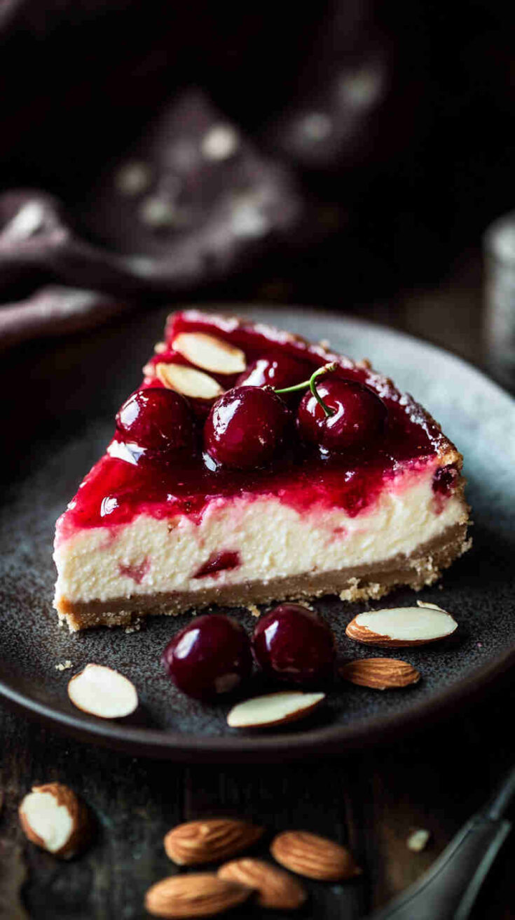 Slow Cooker Cherry Almond Cheesecake recipe
