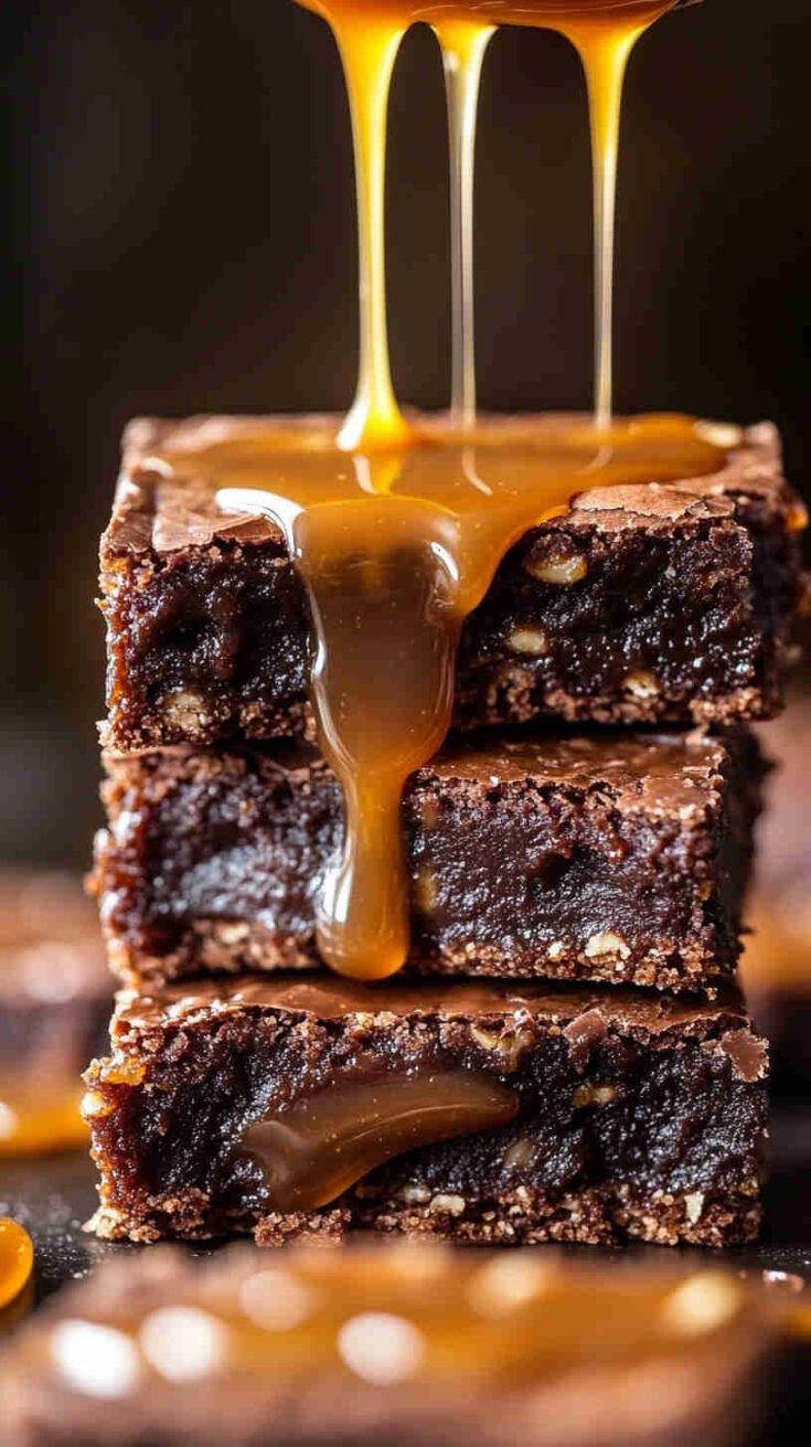 Slow Cooker Chocolate Caramel Bars recipe