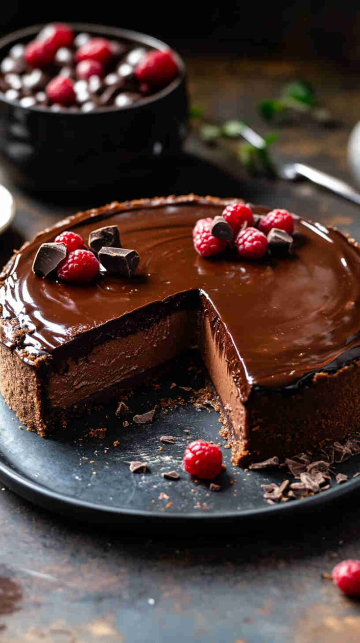 Slow Cooker Chocolate Cheesecake recipe
