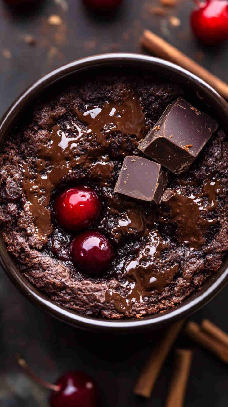 Slow Cooker Chocolate Cherry Cobbler recipe