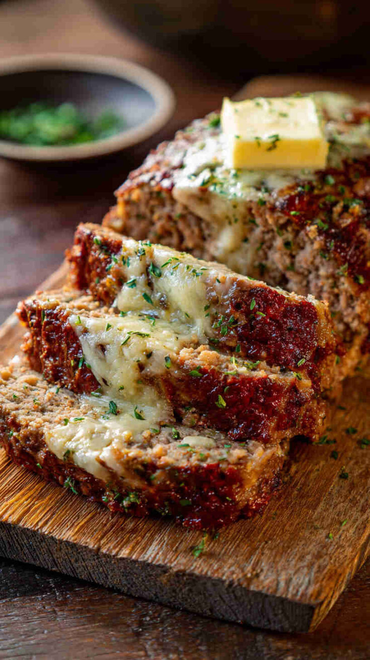 Slow Cooker Garlic Parmesan Meatloaf