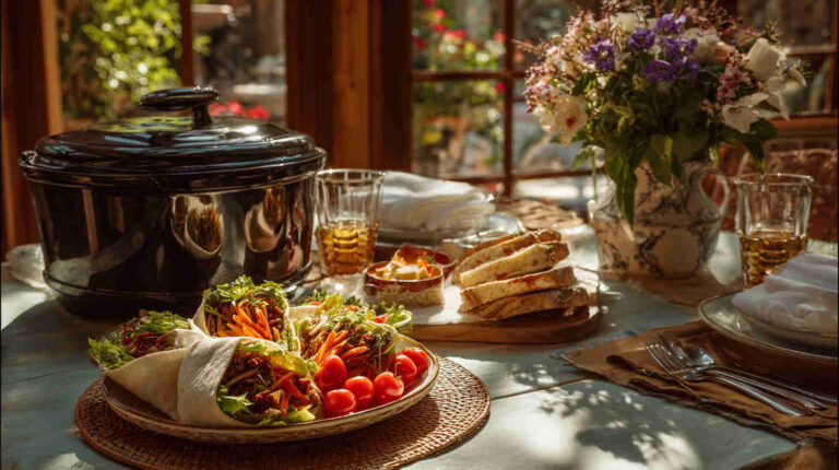 Slow Cooker Greek Gyro-Style Veggie Filling