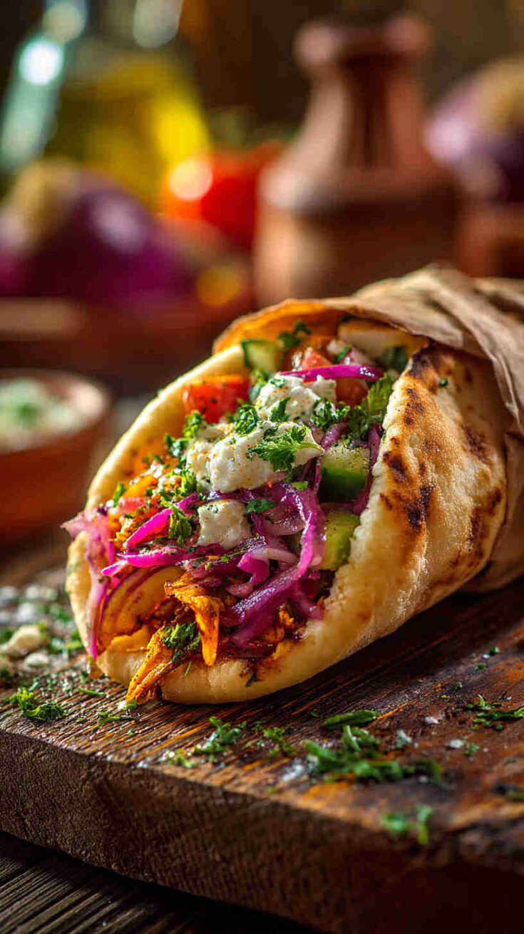 Slow Cooker Greek Gyro-Style Veggie Filling