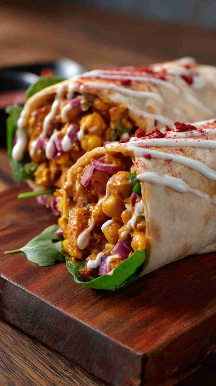 Slow Cooker Indian Chana Masala Wrap Filling