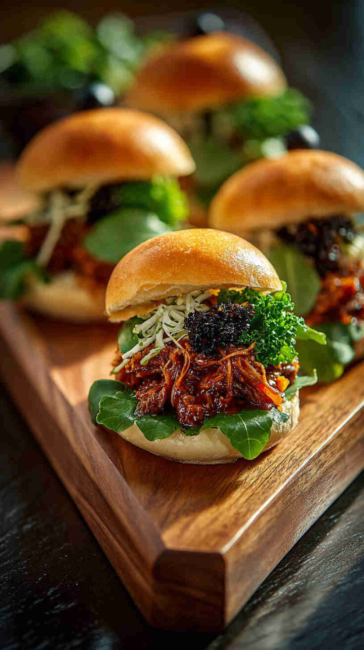 Slow Cooker Korean BBQ Jackfruit Sliders