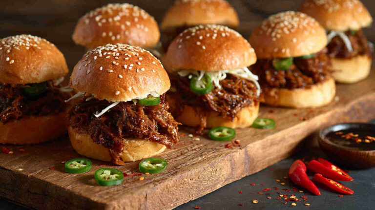 Slow Cooker Korean BBQ Jackfruit Sliders