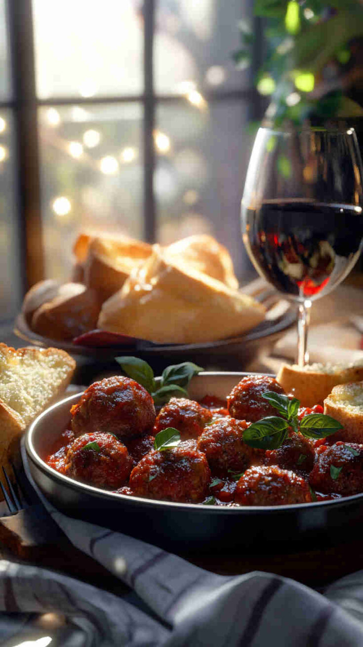 Slow Cooker Meatballs in Marinara