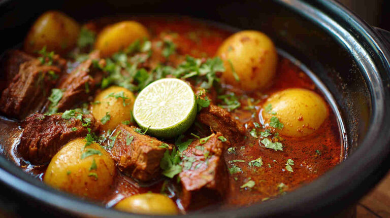 Slow Cooker Thai Peanut Noodles