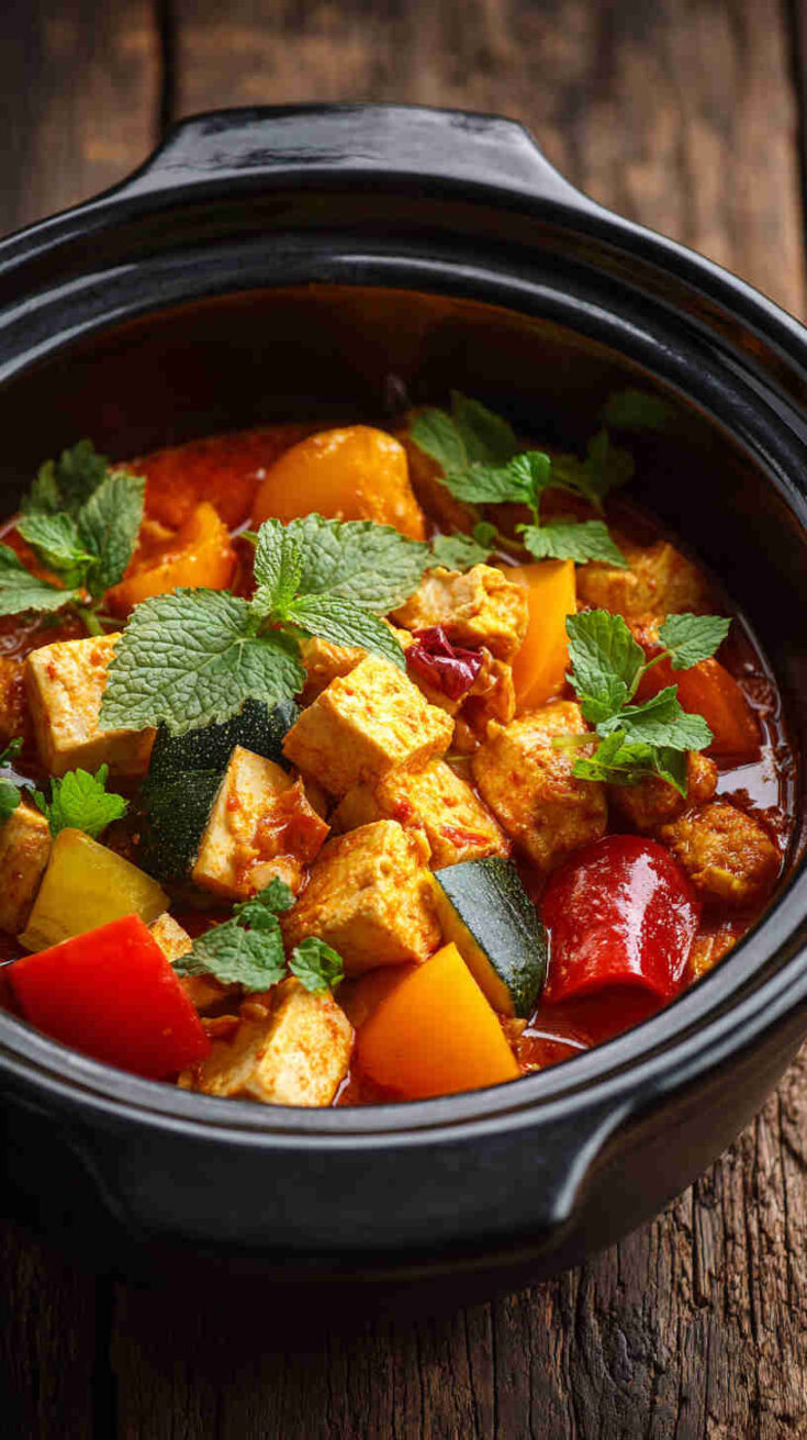 Slow Cooker Thai Sweet Chili Tofu