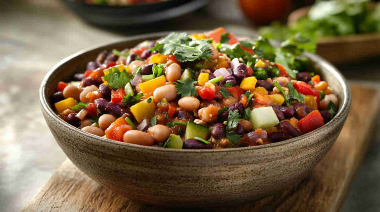 Slow Cooker Veggie Chili Recipe