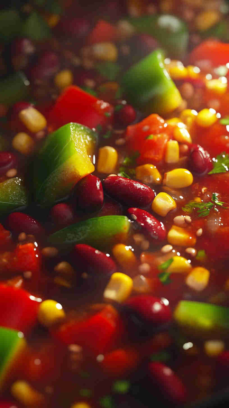 Slow Cooker Veggie Chili Recipe