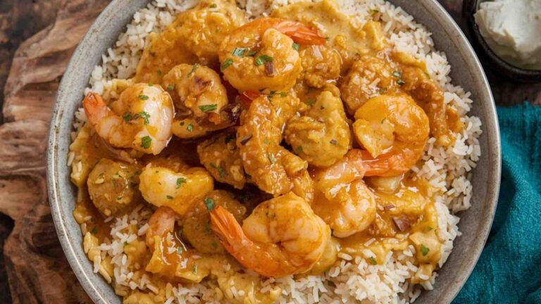 Crockpot Coconut Curry Shrimp