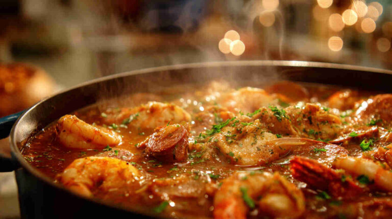 Crockpot Cajun Seafood Gumbo