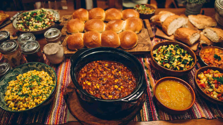 Crockpot Corn and Zucchini Vegan Chili