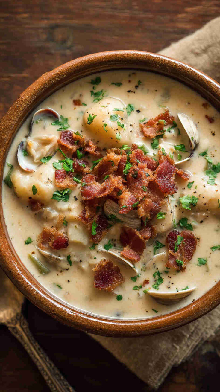 Crockpot Creamy New England Clam Chowder