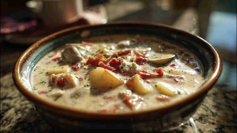 Crockpot Creamy New England Clam Chowder