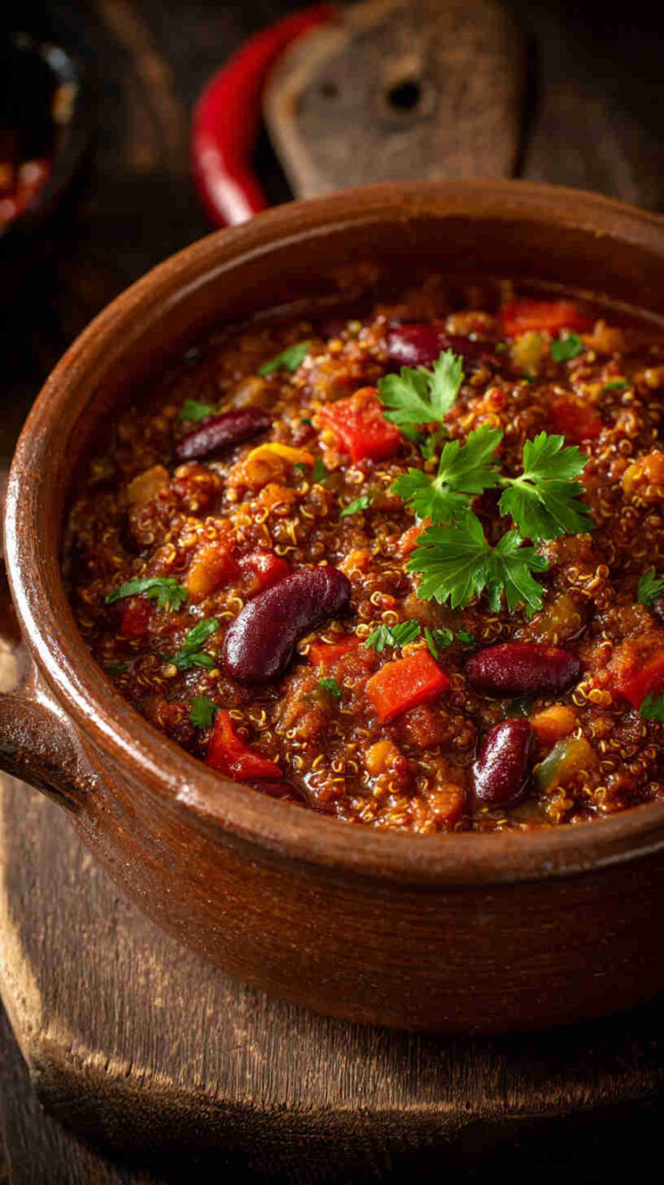 Crockpot Kale and Sweet Potato Chili