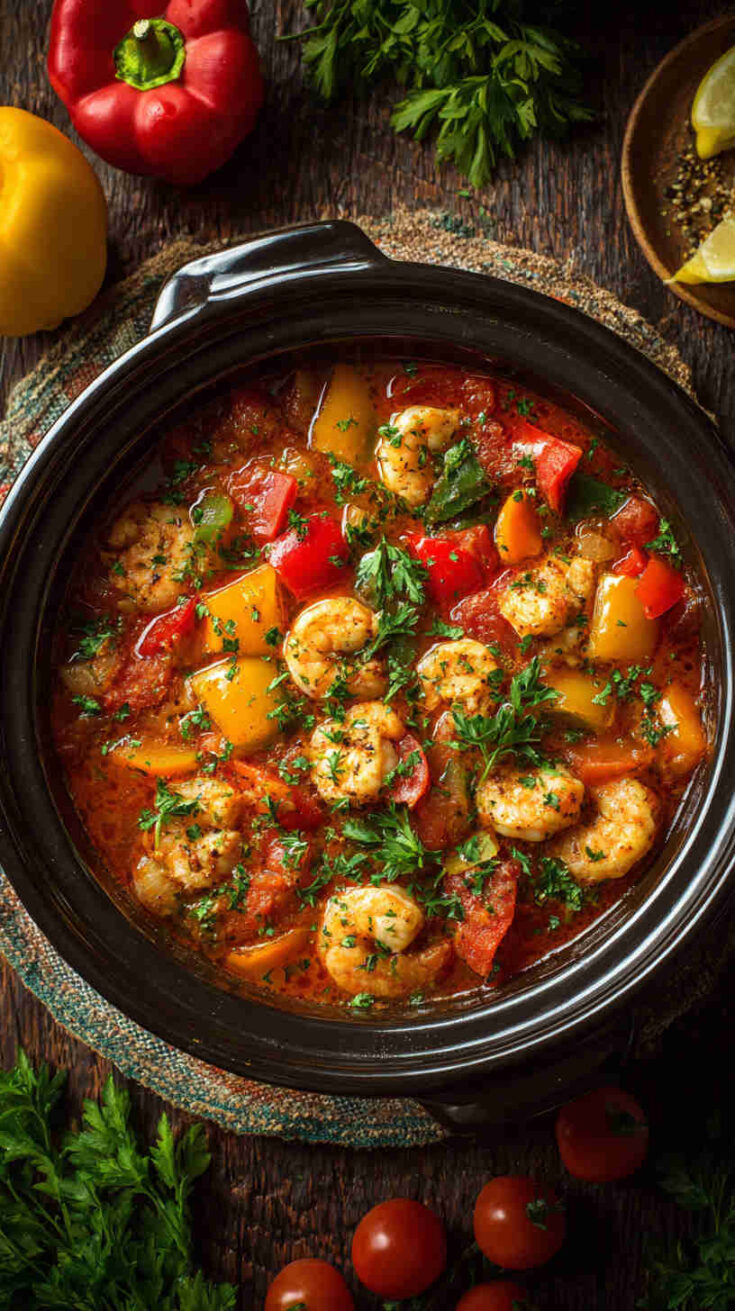 Crockpot Mediterranean Shrimp Stew