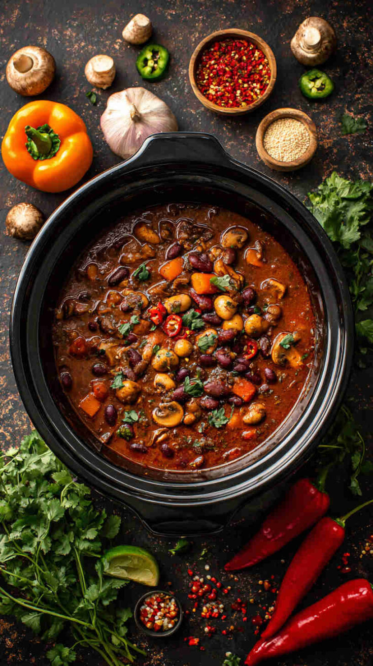 Crockpot Pumpkin and White Bean Chili